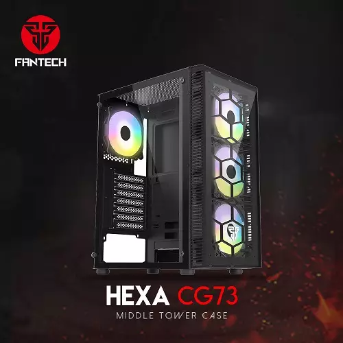 FANTECH Hexa CG73 RGB Middle Tower Case - 2