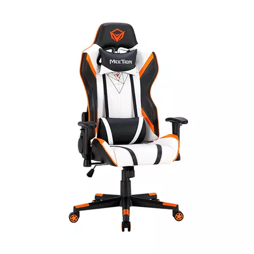 Meetion MT-CHR15 180 Degree Adjustable Backrest E-Sport Gaming Chair(White) - 1