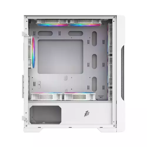 1stPlayer T3 Mesh m-ATX Gaming Case (White) - 1