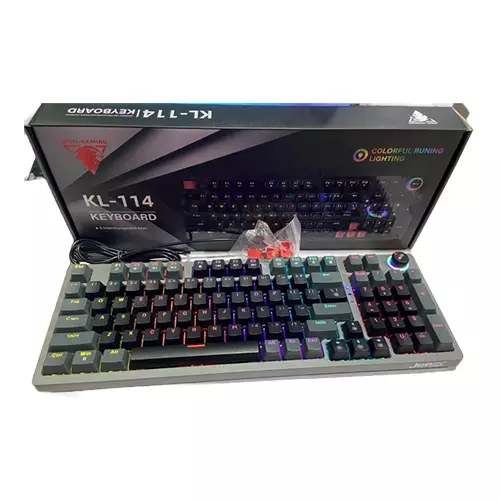 JEDEL GAMING KL-114 MECHANICAL KEYBOARD BLUE SWITCH - 2
