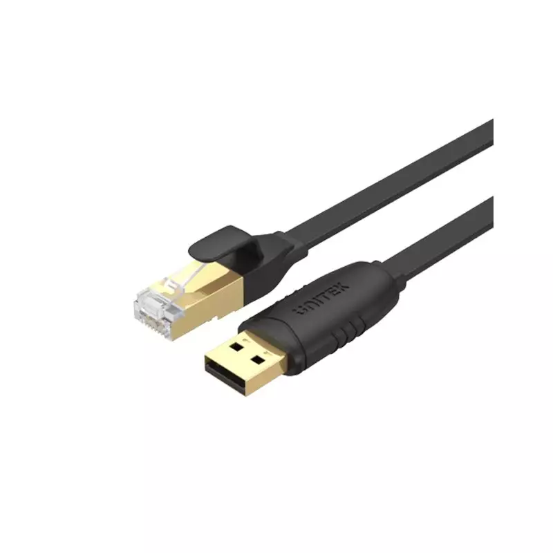 UNITEK RJ45 USB 2.0 to Console Rollover Flat Cable - 1