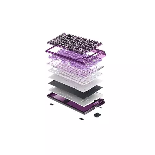 ThundeRobot K75 Tri-Mode Gasket Mount Keyboard (Transparent) - 2