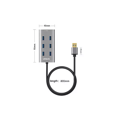 ONTEN OTN-8108 7 Port USB 3.0 Hub Docking Station - 2