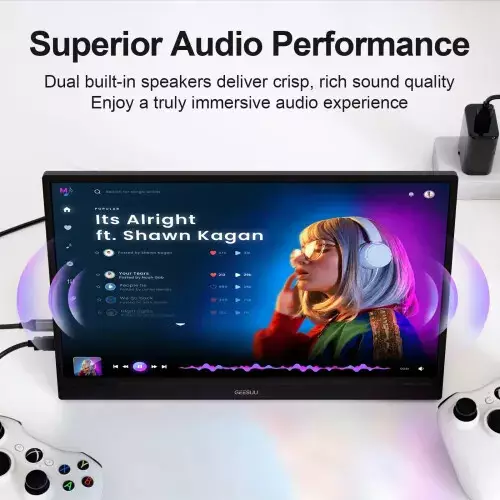 GEESUU LiuHe M156L1F 15.6 Inch 60Hz FHD IPS Portable Monitor - 1