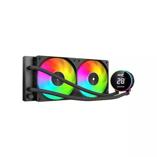 Acer AC240YN ARGB 240mm AIO Liquid CPU Cooler (Black)