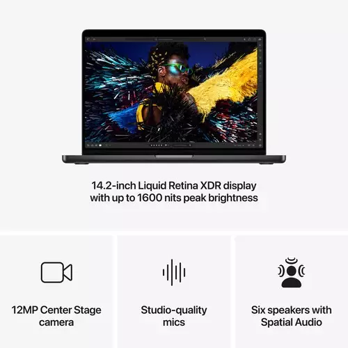 Apple MacBook Pro 14-inch M4 Pro Chip 12C CPU 16C GPU 24GB RAM 512GB SSD Space Black - 3