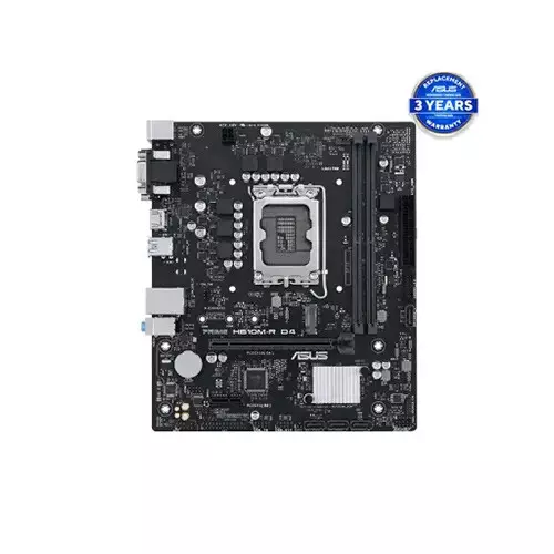 ASUS PRIME H610M-R D4 Intel LGA 1700 Micro-ATX Motherboard - 0