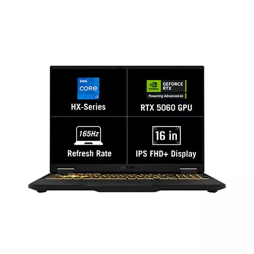 ASUS TUF Gaming F16 FX608JMR-RV060W Core-i7 14th Gen 16GB RAM 1TB SSD RTX 5060 Graphics 16 Inch FHD+ Laptop