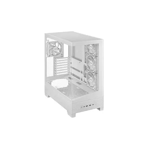 ASUS A31 PLUS Mid Tower ATX Desktop Case (White) - 2