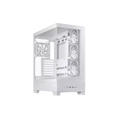 ASUS A31 PLUS Mid Tower ATX Desktop Case (White) - 7