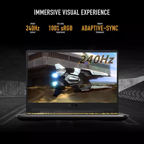 ASUS TUF Gaming A15 FA506NCG Ryzen 7 7445HS 8GB RAM 512GB SSD RTX 3050 Graphics 15.6 Inch FHD Laptop - 5