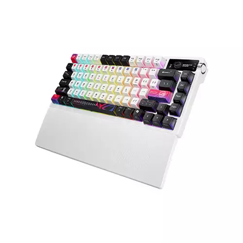 ASUS ROG Azoth X NX Snow V2 Mechanical Switch Hot-Swappable  RGB Tri-Mode Gaming Keyboard - 1