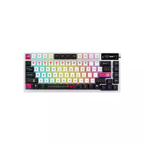 ASUS ROG Azoth X NX Snow V2 Mechanical Switch Hot-Swappable  RGB Tri-Mode Gaming Keyboard - 2
