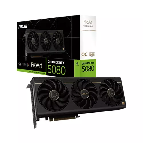 ASUS ProArt GeForce RTX 5080 16GB GDDR7 OC Edition Graphics Card