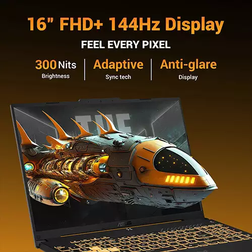 ASUS TUF Gaming A16 FA607NUQ-RL024W Ryzen 7-170 16GB RAM 512 GB SSD RTX 4050 16-inch FHD Gaming Laptop - 7