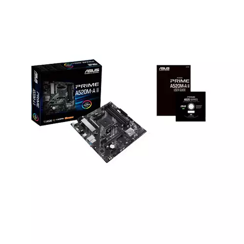 ASUS PRIME A520M-A II AM4 MICRO ATX MOTHERBOARD - 5