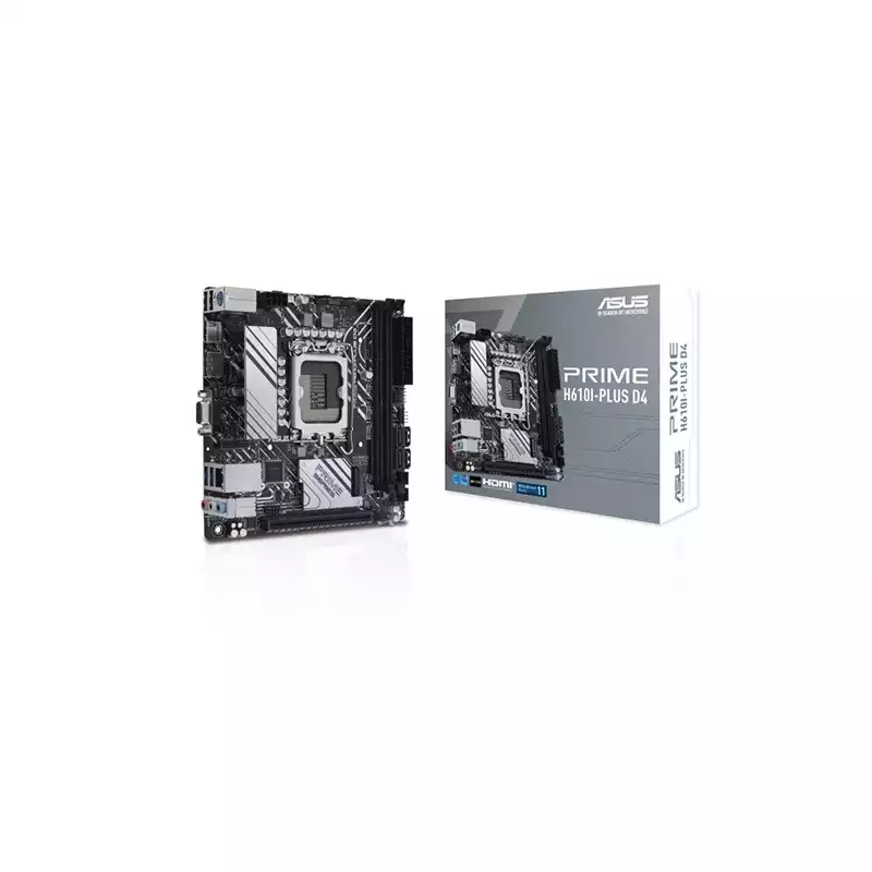 ASUS PRIME H610I-PLUS D4 DDR4 14th to 12th Gen ATX Motherboard