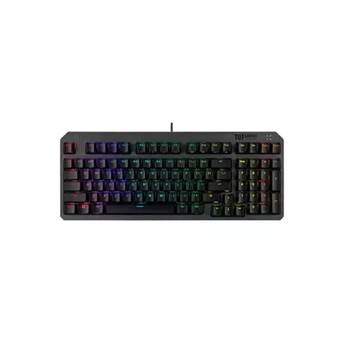 ASUS TUF Gaming K3 Gen II (RA07) Red/Blue Switch 97-Key Layout RGB Mechanical Keyboard (Black) - 1