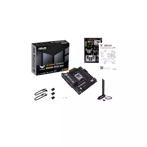 Asus TUF GAMING B850M-PLUS WIFI AMD B850 AM5 DDR5 micro-ATX Motherboard - 7