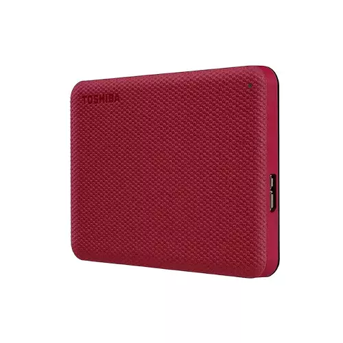 Toshiba Canvio Advance 1TB USB 3.2 Gen 1 External HDD Red - 3
