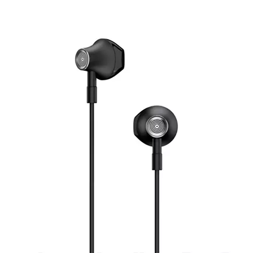 Lenovo HF140 Wired Half In-Ear Headphones (Black) - 1