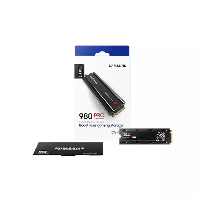SAMSUNG 980 PRO 1TB  WITH HEATSINK PCIE GEN 4 NVME M.2 INTERNAL SSD - 2