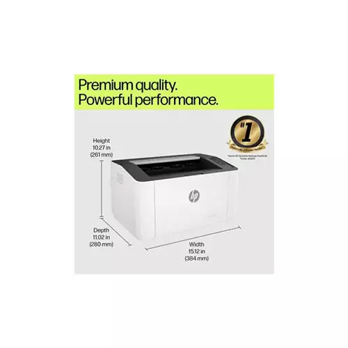 HP Laser 1008a Mono Single Function Laser Printer - 0