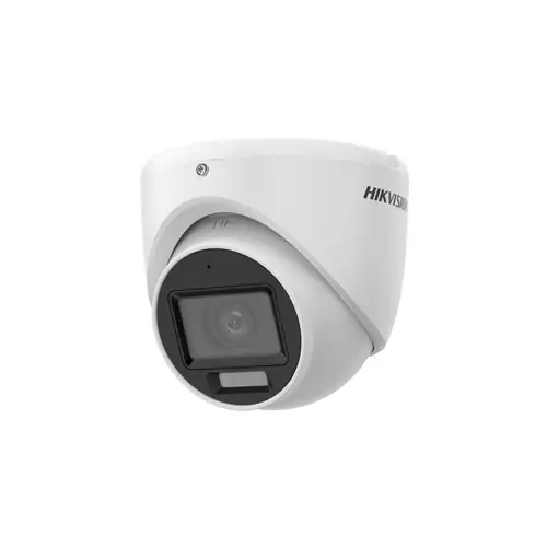 Hikvision DS-2CE76D0T-LMFS 2MP Smart Hybrid Light Turret Camera - 1