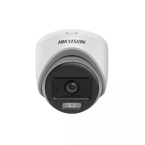 Hikvision DS-2CE70DF0T-LPFS 2 MP Smart Hybrid Light with ColorVu Indoor Fixed Turret CC Camera - 1