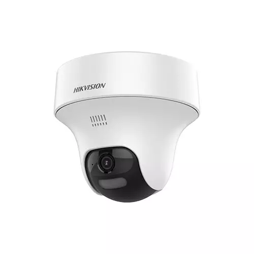 Hikvision DS-2CE70K0T-PTLTS 3K Two Way Audio Fixed PT Turret CC Camera - 1