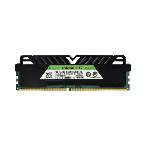 Twinmos TornadoX7 8GB DDR4 3200MHz CL22 Desktop RAM with Heatsink - 1