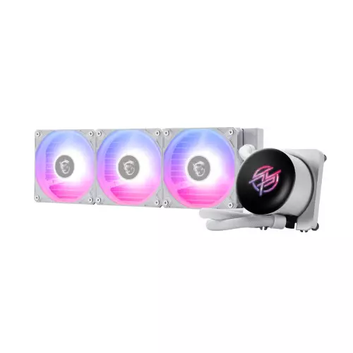 MSI MPG CORELIQUID P13 360 AIO ARGB 2.1’’ IPS Display CPU Liquid Cooler (White) - 1