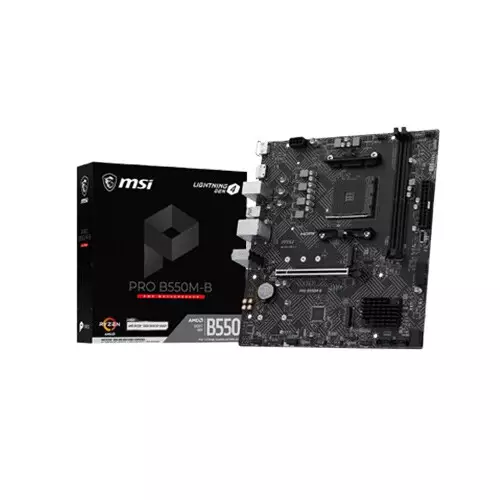 MSI PRO B550M-B AMD AM4 M-ATX Motherboard