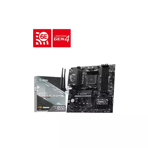 MSI AMD B550M GAMING PLUS WIFI6E AM4 mATX Motherboard