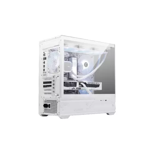 MSI MAG PANO M110R mATX Gaming PC Case (White) - 1