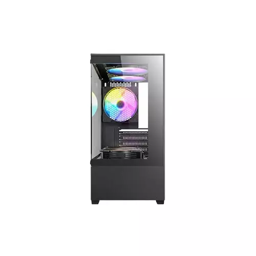 Antec VCX100M ARGB M-ATX Mini Tower Gaming Desktop Case (Black) - 1