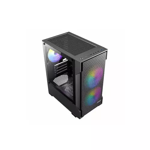Antec VX100M ARGB M-ATX Mini Tower Gaming Case - Black - 1