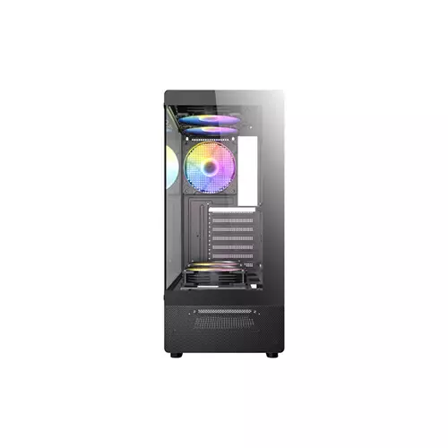 Antec VCX300 ARGB Pre-Install 5 Fans Mid Tower ATX Gaming Casing - 1