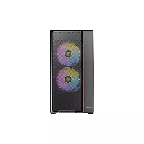 Antec FLUX REAR Pre-Install 5 ARGB Fans Mid Tower ATX Gaming Casing - 1