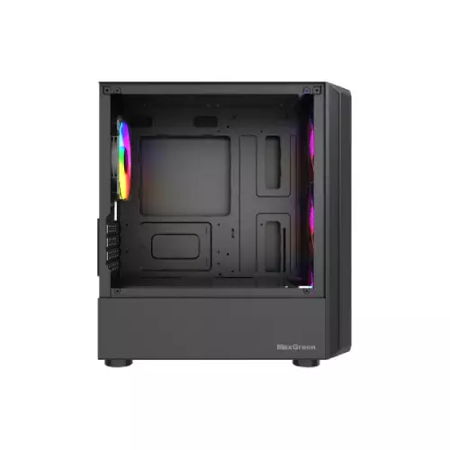 MaxGreen 315 Wood M-ATX Mid-Tower Gaming Case - 0