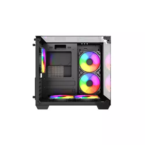 MaxGreen S275-33 Mid-Tower M-ATX Casing With 3x MaxGreen M59 ARGB Fan - 2