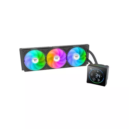 Thermaltake TH360-S V3 ARGB Sync AIO Liquid Cooler(Black) with 3.95-inch LCD Display