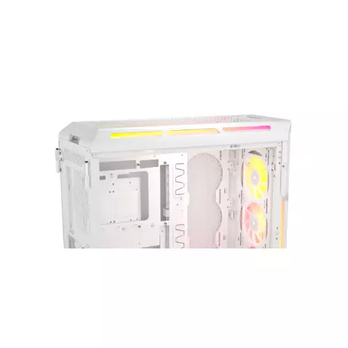 CORSAIR iCUE Link 5000T LX RGB Mid-Tower ATX Desktop Case (White) - 2