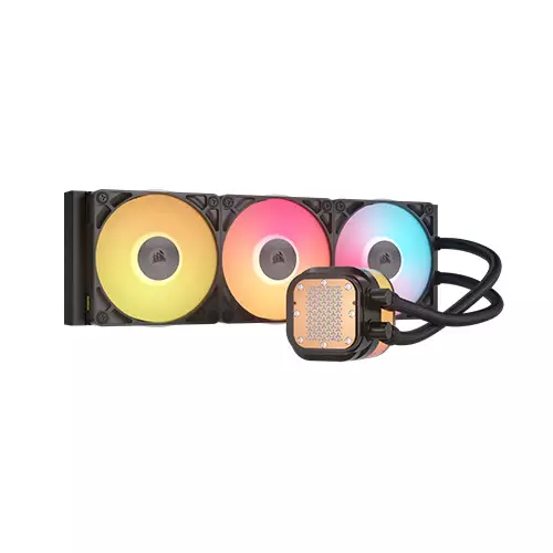 Corsair iCUE LINK TITAN 360 RX LCD RGB Liquid CPU Cooler (Black) - 1