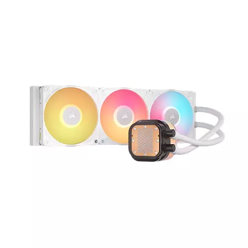Corsair iCUE LINK TITAN 360 RX LCD RGB Liquid CPU Cooler (White) - 1