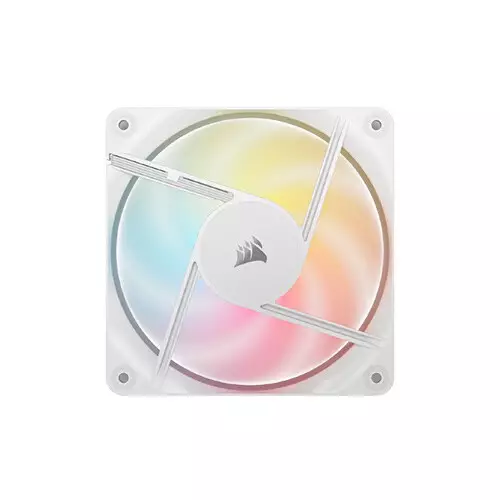 Corsair RS120-R ARGB Triple Pack 120mm PWM Reverse Fans (White) - 2