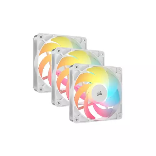 Corsair RS120-R ARGB 120mm PWM Reverse Fans Triple Pack (White)