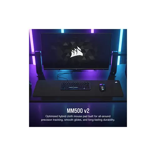 Corsair MM500 v2 Hybrid Cloth Gaming Mouse Pad - 3
