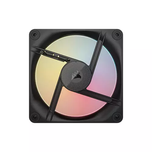 Corsair iCUE LINK LX120-R RGB 120mm PWM Reverse Fans Starter Kit (Black) - 1