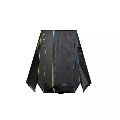 Corsair iCUE LINK 2500X RGB Micro ATX Dual Chamber PC Case (Black) - 1